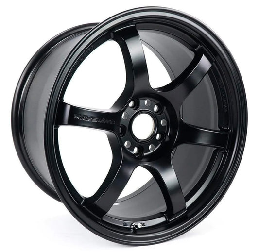Gram Lights 57DR 18x10.5 +12 5x114.3 - Semi Gloss Black