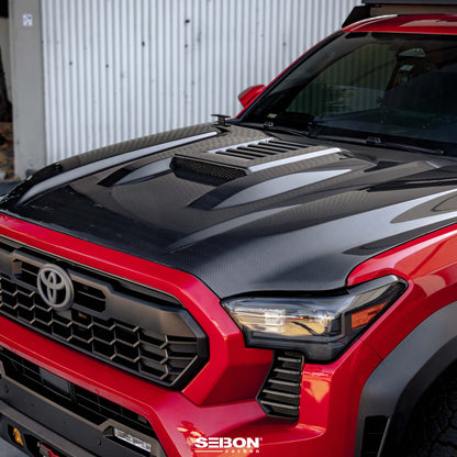 Seibon 2024+ Toyota Tacoma TR-Style Carbon Fiber Hood