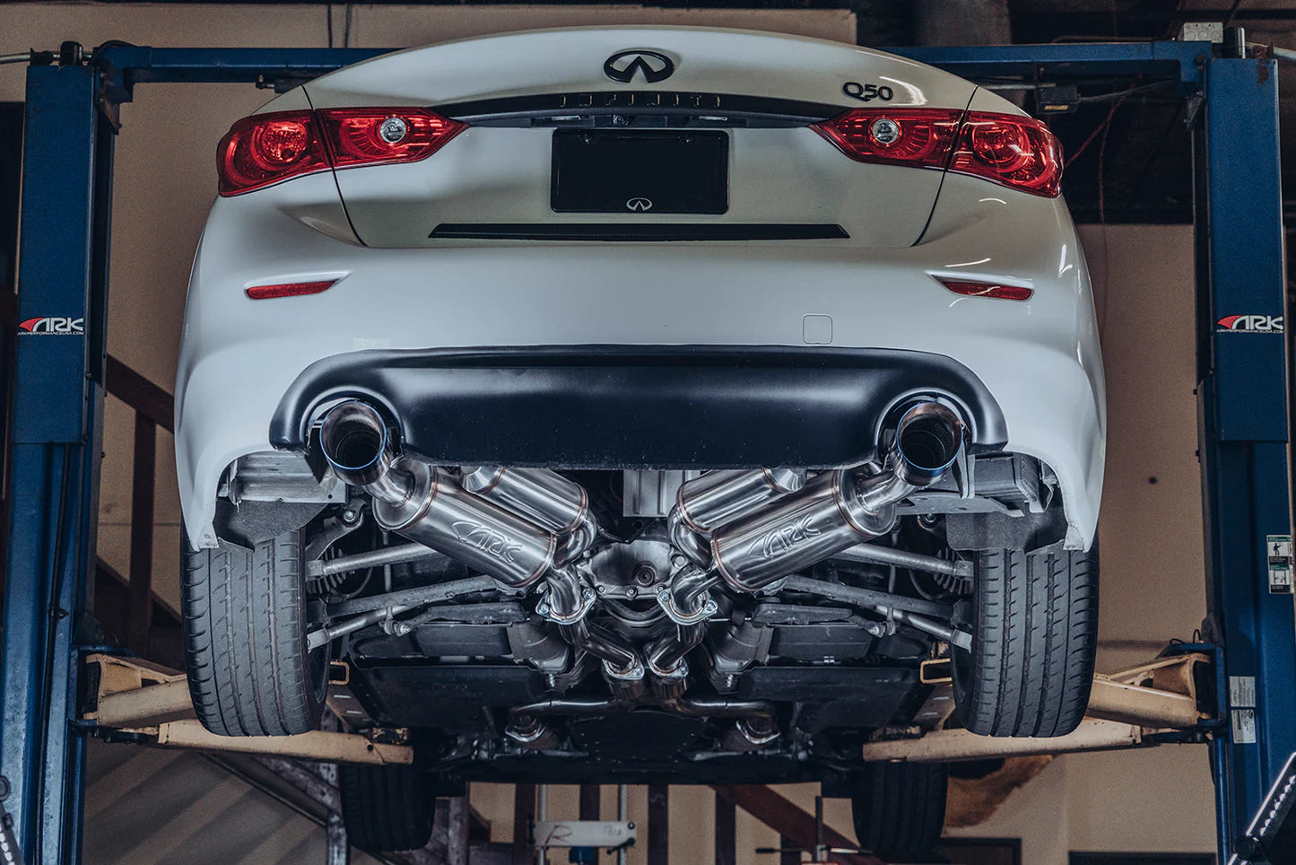 ARK Performance GRiP Cat-Back Exhaust (Resonated) - Infiniti Q50