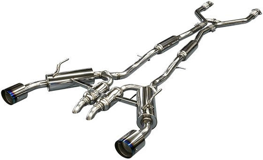 HKS Dual Exit Hi-Power Titanium Tip Cat-Back Exhaust System - Infiniti Q60