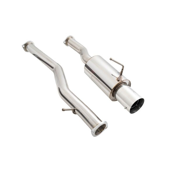 Megan Racing DS Single Exit Exhaust System - Nissan 370Z / Infiniti G37 Coupe, Q60 14-15