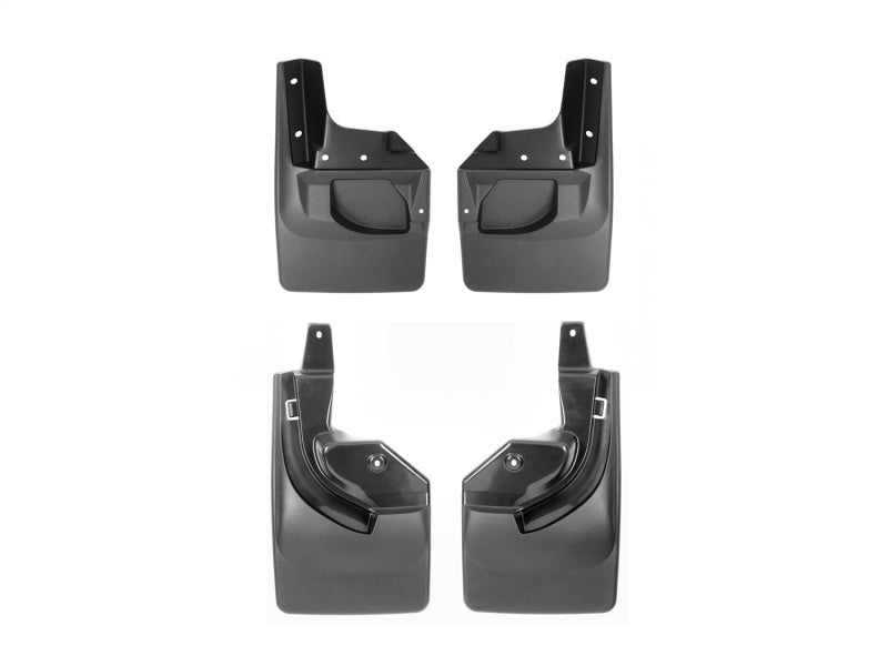 WeatherTech 2018+ Jeep Wrangler JL No Drill Mudflaps - Black