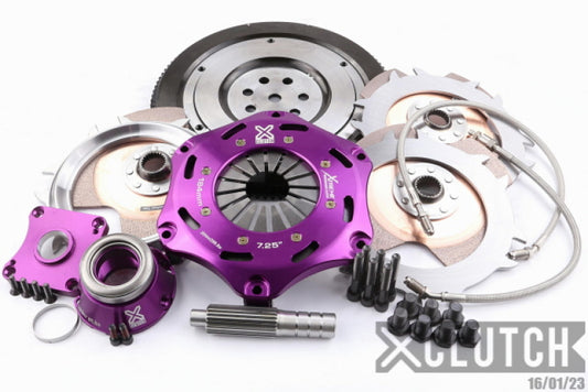 XClutch 1997 Mitsubishi Lancer EVO IV 2.0L 7.25in Triple Solid Ceramic Clutch Kit