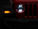 Raxiom 18-23 Jeep Wrangler JL Axial Series 9-In Angel Eye LED Headlights- Blk Housing (Clear Lens)