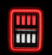 AlphaRex 19-24 Jeep Gladiator JT Nova-Series Prismatic LED Tail Lights - Black-Red