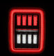 AlphaRex 19-24 Jeep Gladiator JT Nova-Series Prismatic LED Tail Lights - Black-Red