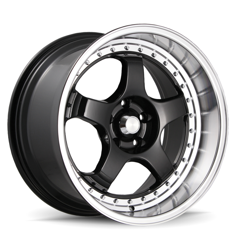 Konig SSM 18x8 5x114.3 ET45 Gloss Black w/ Machined Lip