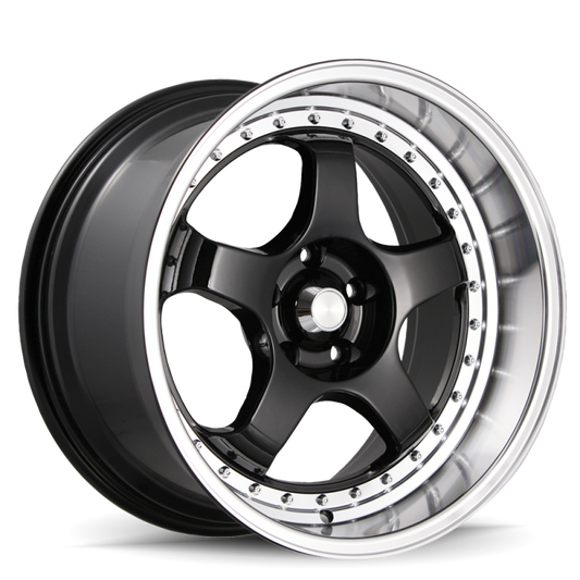 Konig SSM 18x8 5x114.3 ET45 Gloss Black w/ Machined Lip