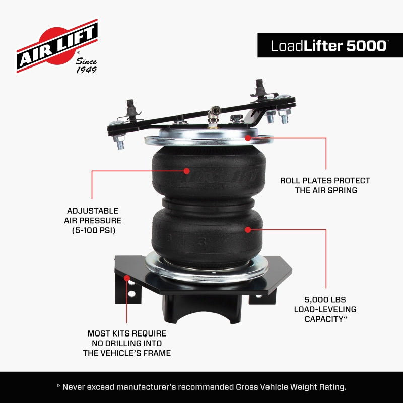 Air Lift 2024 Toyota Tacoma 4WD LoadLifter 5000 Air Spring Kit