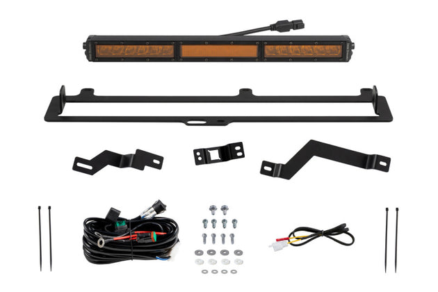 Diode Dynamics 2022+ Toyota Tundra TRD Pro Grille Light Bar Kit - Amber Combo