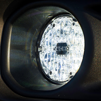 Nacho Lighting Jeep JL/JT Nacho SAE Only White Plug N Play Fog Light Kit (Bumper Kit)