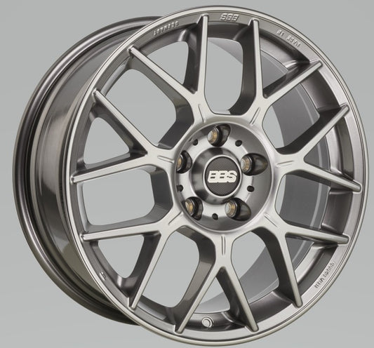 BBS XR 19x8.5 5x114.3 ET40 Platinum Gloss Wheel -82mm PFS/Clip Required