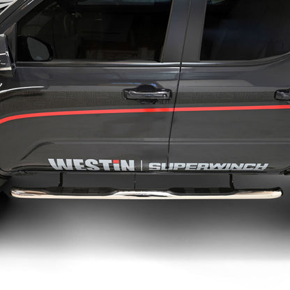 Westin 2024 Tacoma Double Cab E-Series 3 Nerf Step Bars - Stainless Steel