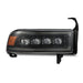 AlphaRex 94-01 RAM 1500 NOVA LED Proj Headlights Alpha-Blk w/Activ Light/Seq Signal/SB DRL