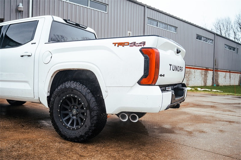 Corsa 22-25 Toyota Tundra 4WD 3in Sport Cat-Back Side Exit Exhaust System w/ Twin 4in Polished Tips