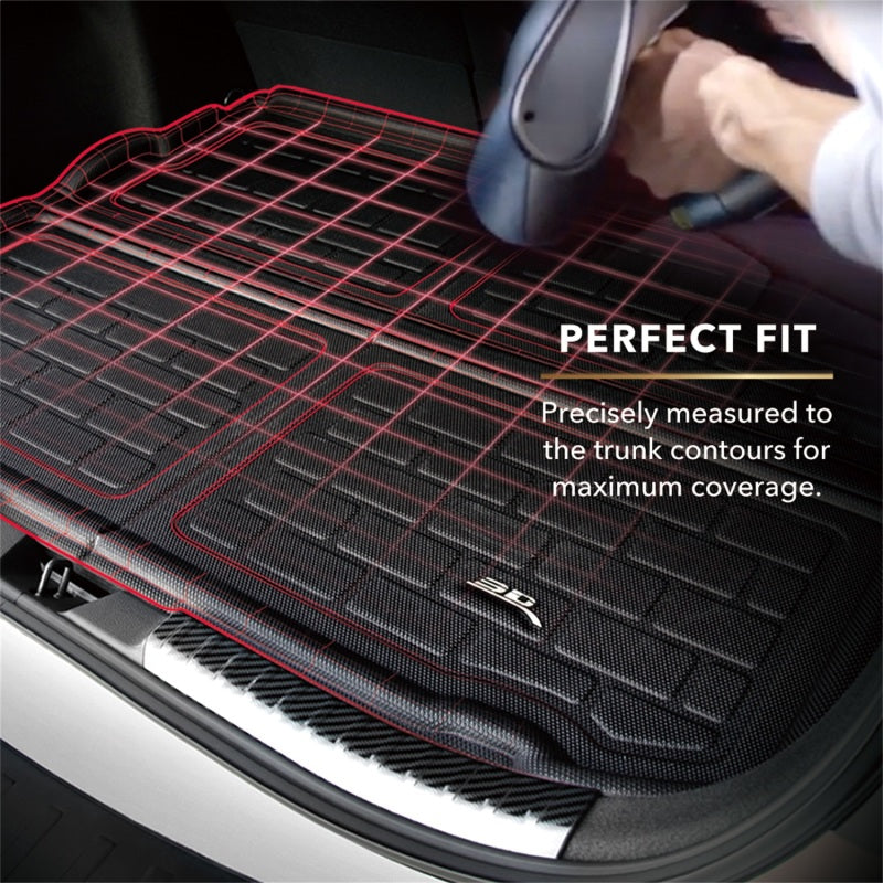 3D MAXpider 18-24 Jeep Wrangler Unlimited (Jl) No Sub No Flat Floor Cross Fold Kagu Blk Cargo Liner