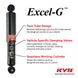 KYB Shocks & Struts Excel-G 15-20 Ford Mustang Excl. Shelby w/o Perf Pkg. w/o ECS/20in Wheels