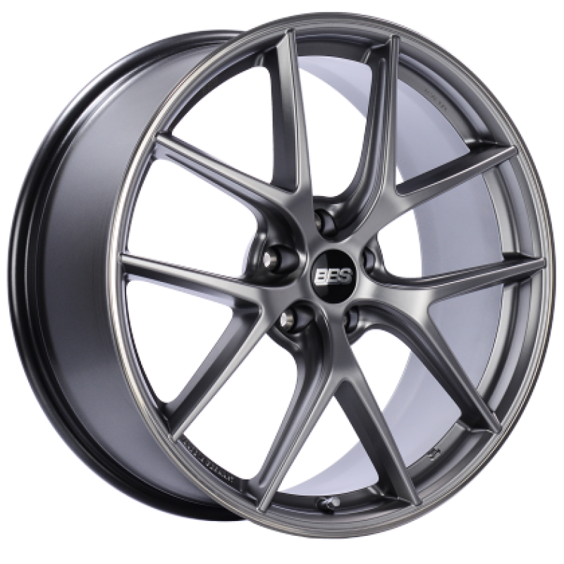 BBS CI-R 19x9.5 5x114.3 ET40 Platinum Silver Polished Rim Protector Wheel - 82mm PFS/Clip Required