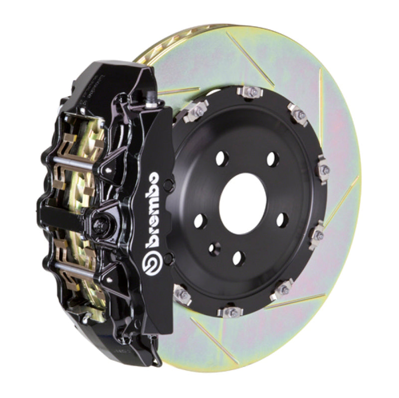 Brembo 19+ Model X (Excl Plaid) Fr GT BBK 6Pis Cast 380x34 2pc Rotor Slotted Type1-Black