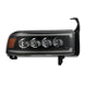 AlphaRex 94-01 RAM 1500 NOVA LED Proj Headlights Blk w/Activ Light/Seq Signal/SB DRL