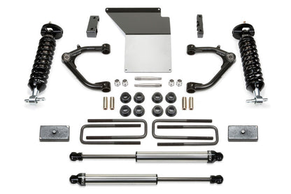 Fabtech 07-18 GM K1500 w/OE Forged UCA 3.5in UCA System w/DL 2.5 Coilovers & Rear DL Shocks