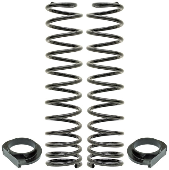 RockJock JL Front Coil Springs 4in Lift w/ Urethane Isolators Pair