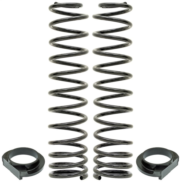 RockJock JL Front Coil Springs 4in Lift w/ Urethane Isolators Pair