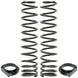 RockJock JL Front Coil Springs 4in Lift w/ Urethane Isolators Pair