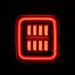 AlphaRex 18-23 Jeep Wrangler JL NOVA Prismatic LED Taillights Black-Red