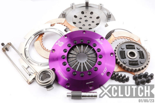 XClutch 1997 Mitsubishi Lancer EVO IV 2.0L 8in Twin Sprung Ceramic Clutch Kit