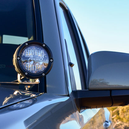 Rigid Industries 16-20 Toyota Tacoma A-Pillar Light Kit (Incl. 4In 360-Series Drive)