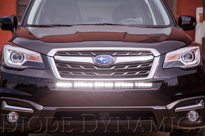 Diode Dynamics 30 In LED Light Bar Single Row Straight - Amber Driving Each Stage Series