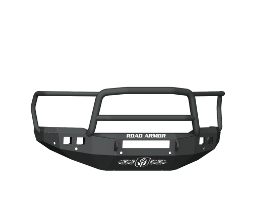 Road Armor 19-20 Ram 2500 Stealth Front Bumper w/Lonestar Guard/6 Sensor Holes - Tex Blk