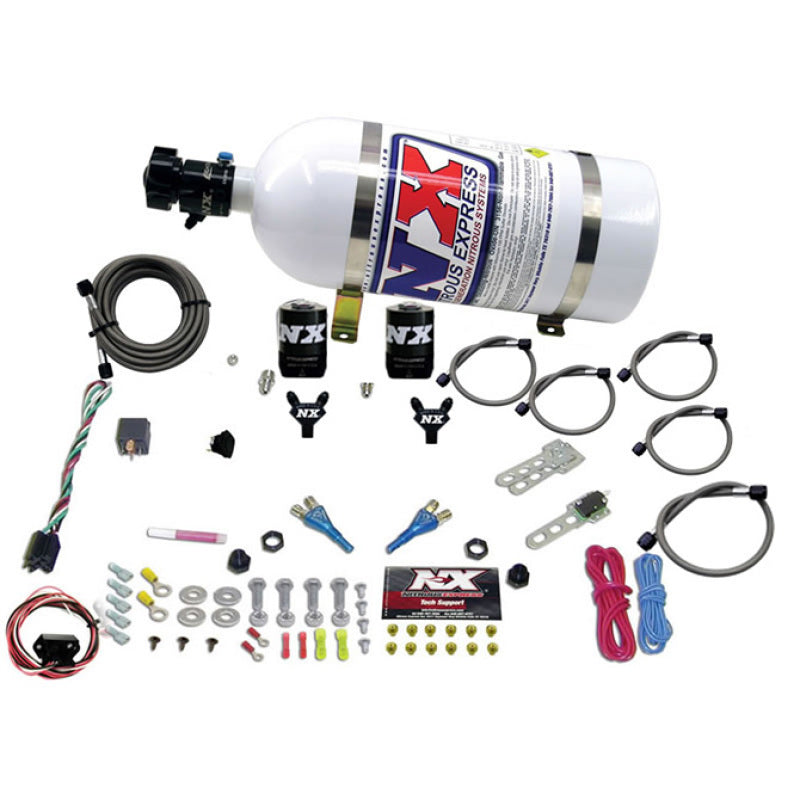 NX Dual Nozzle w/ 10lb Bottle Nitrous Kit - Nissan 350Z, 370Z / Infiniti G35, G37, Q50, Q60