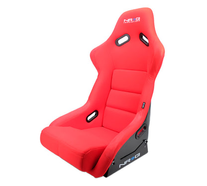 NRG FRP Bucket Seat (Red Cloth) - Large