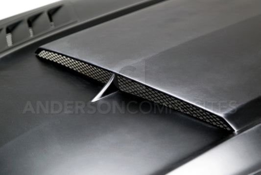 Anderson Composites 2015-2016 Ford Mustang Ram Air Fiberglass Hood