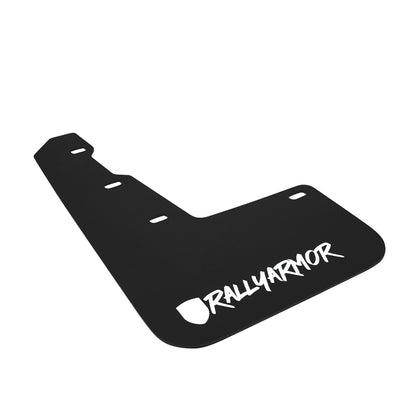 Rally Armor 15+ Subaru WRX & STi Sedan Only UR Black Mud Flap w/ White Logo and Altered Font