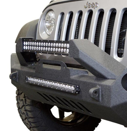 DV8 Offroad 07-18 Wrangler JK FS-17 Mid Length Steel Front Bumper w/ Fog Lights