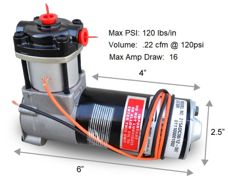 Ridetech Air Compressor 215 Model Thomas