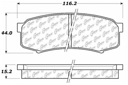 StopTech 1993-2020 Toyota 4Runner, FJ Cruiser, Land Cruiser Sequoia Street Rear Touring Brake Pads