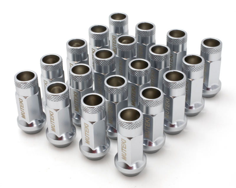 Wheel Mate 12x1.50 48mm Muteki SR48 Silver Open End Lug Nuts