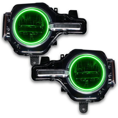 Oracle 2021 Ford Bronco Base Headlight LED Halo Kit - ColorSHIFT - w/ Simple Controller