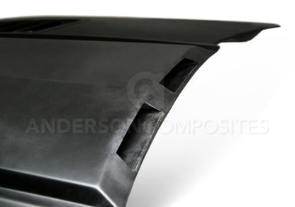 Anderson Composites 2015-2016 Ford Mustang Ram Air Fiberglass Hood