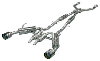 HKS Dual Exit Hi-Power Titanium Tip Cat-Back Exhaust System - Infiniti Q50