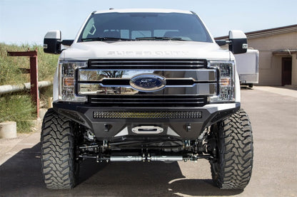 Addictive Desert Designs 17-18 Ford F-250 Super Duty Stealth Fighter Front Bumper w/ Winch Mounts