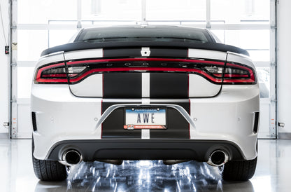 AWE Tuning 17+ Dodge Charger 5.7 Touring Edition Exhaust - Non-Resonated - Chrome Silver Tips