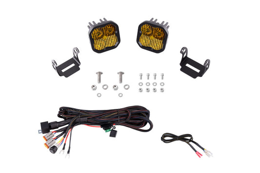 Diode Dynamics 21-22 Ford Bronco SS3 LED Ditch Light Kit - Sport Yellow Combo