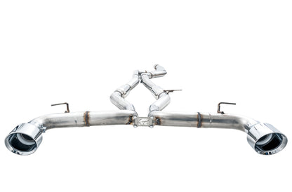 AWE 2020 Toyota Supra A90 Track Edition Exhaust - 5in Chrome Silver Tips