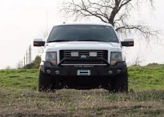 Road Armor 09-14 Ford F-150 Stealth Front Winch Bumper w/Pre-Runner Guard - Tex Blk