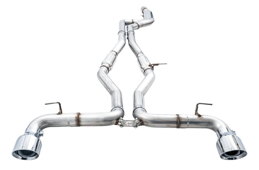 AWE 2020 Toyota Supra A90 Track Edition Exhaust - 5in Chrome Silver Tips